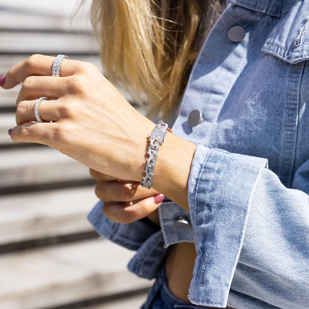 S925 Moissanite Crown Of Thorns Chain Or Bracelet