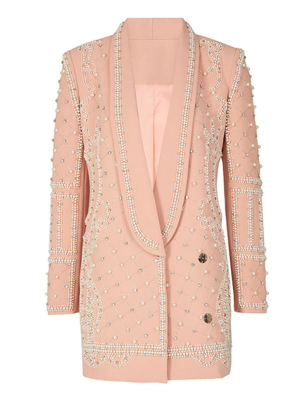 Minahil Pearl Embellished Blaze