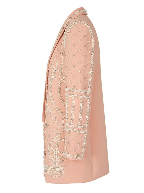 Minahil Pearl Embellished Blaze