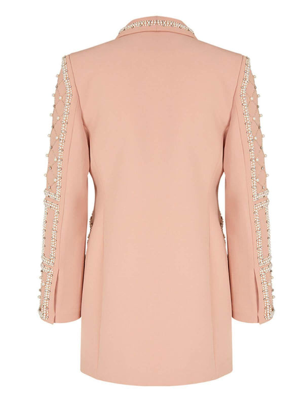 Minahil Pearl Embellished Blaze