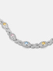Moissanite Multi Gemstone Evil Eye Eternity Chain