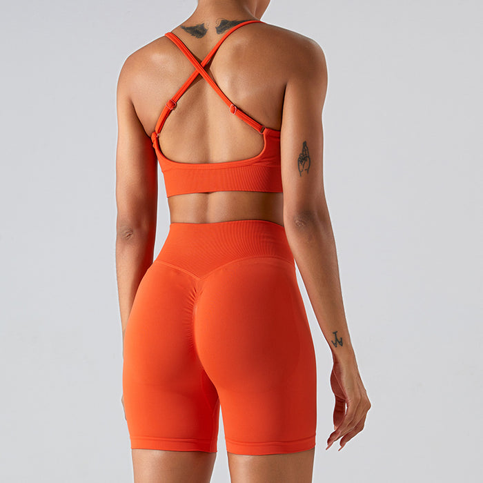 Seamless Back Sports Underwear Shock-proof Push-up Yoga Wear 8 Colors