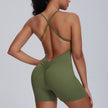 Sexy Suspenders Exercise One-piece Yoga Suit 4 Colors