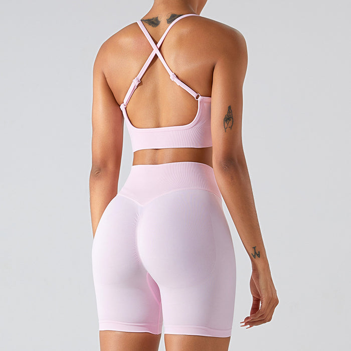 Seamless Back Sports Underwear Shock-proof Push-up Yoga Wear 8 Colors