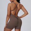 Sexy Suspenders Exercise One-piece Yoga Suit 4 Colors