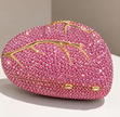 Heart Shaped Diamond Evening Gorgeous Metallic Rhinestone Purses