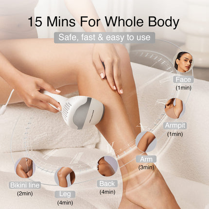 DermRays V8S Laser Hair Removal, Up to 27J, Faster Results, Most Powerful