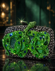Oma Snake Shaped Rhinestone Evening Clutch Bags Boutique Gorgeous Crystal Metal Clutch Purses And Handbags Wedding Party