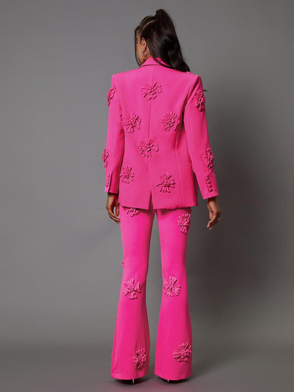 Pink Indiana Floral Embellished Blazer Set - Image 7